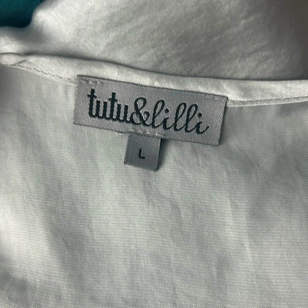 EUC tutu & lilli Wimberley silky polyester tunic top casual dress Roomy L/XL